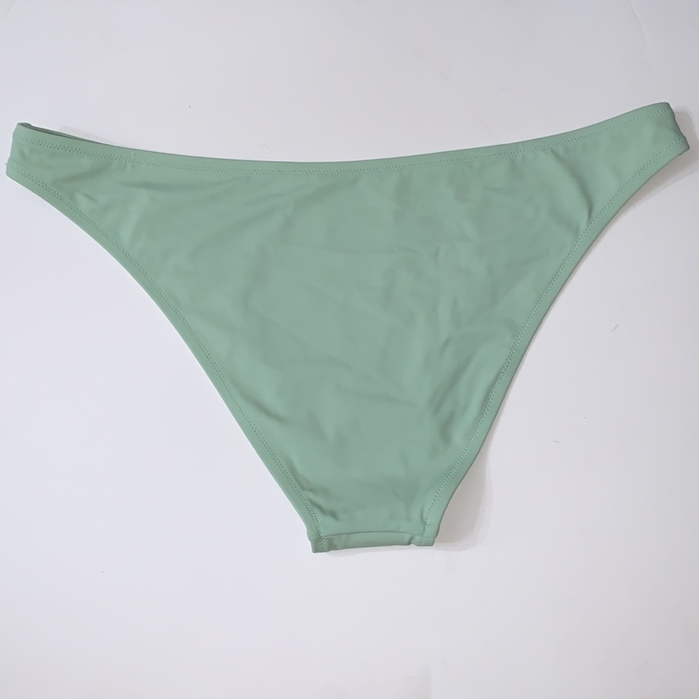 (XL)- Shade & Shore Women's Hipster Bikini Bottom - Green - Picture 4 of 9